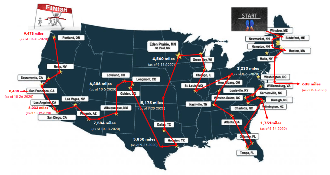 Wunderlich-Malec map of offices and facilities in the US.