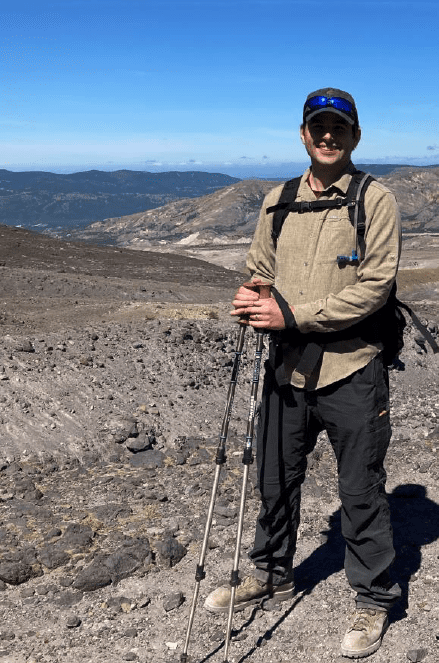 Man on a nature walk.