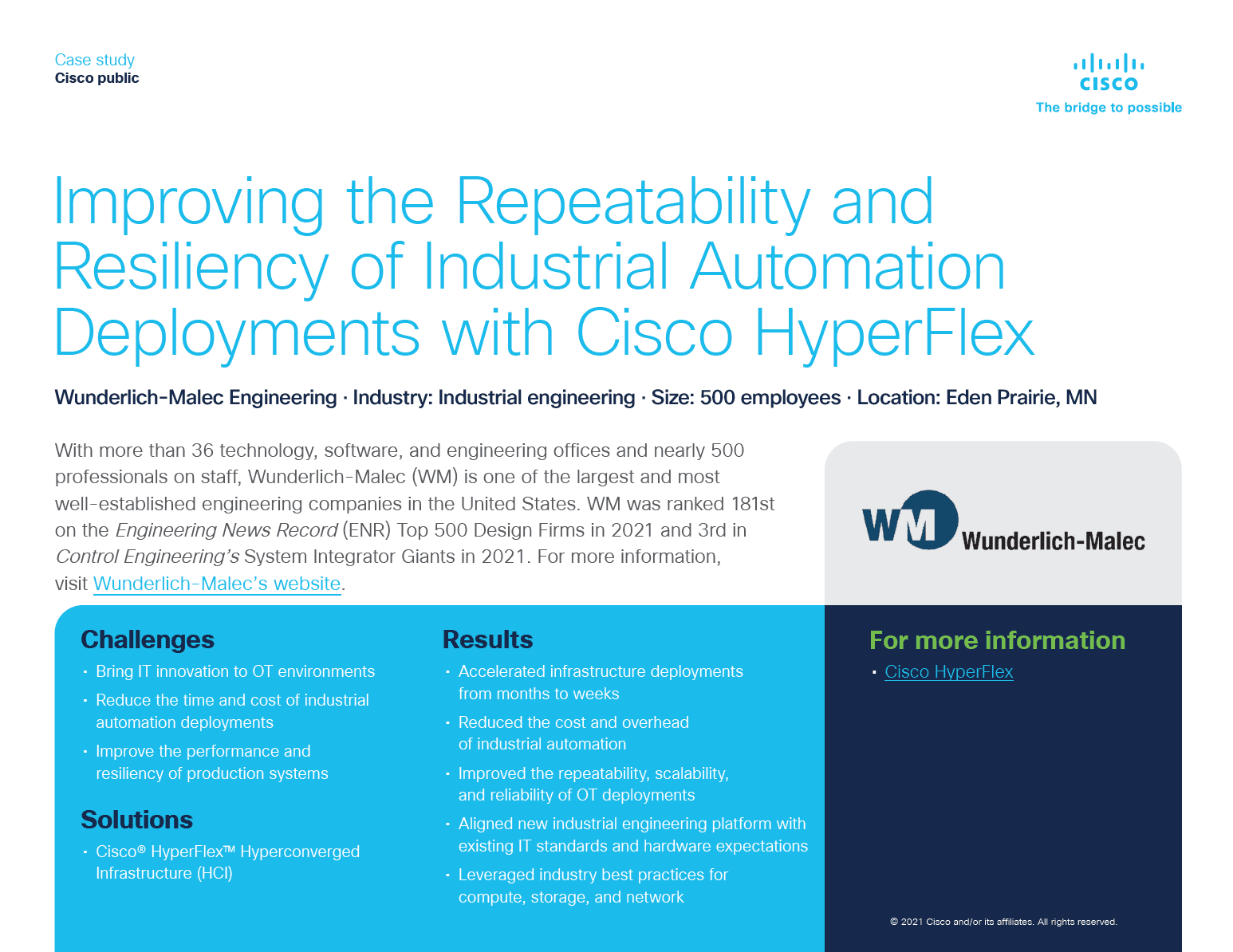 Improving the Repeatability and Resiliency of Industrial Automation Deployments with Cisco HyperFlex screenshot.