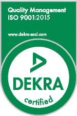 wm-icon-small A green and white DEKRA certified badge for ISO 9001:2015 Quality Management, featuring the DEKRA logo and website www.dekra-seal.com.
