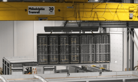 30tcranecrop 30 ton crane being used in Winslow Maine.