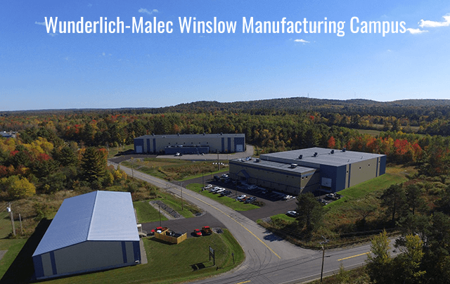 Aerial view of Winslow Maine facility.