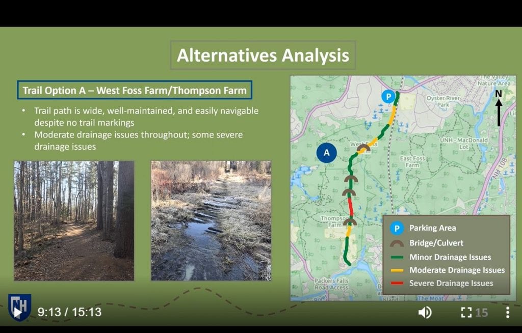 Capstone Trail map.