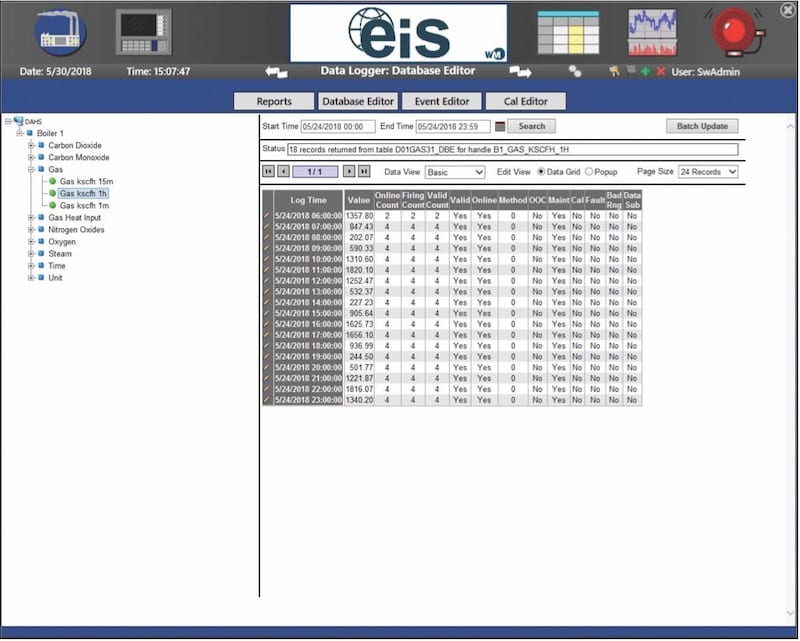 Power DAHS Data Management screenshot.