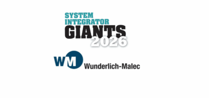 Logo for "System Integrator Giants 2026" with the Wunderlich-Malec company logo featuring "WM" in a blue circle and "Wunderlich-Malec" in black text below.