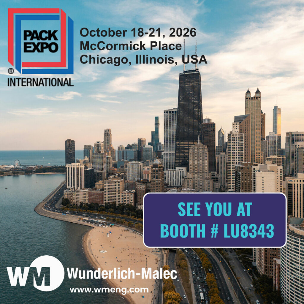 Wunderlich-Malec at PACK EXPO International, October 18-21, 2026 at McCormick Place in Chicago. See you at Booth LU8343.